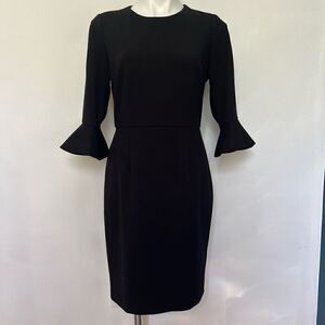 Donna Morgan Flare sleeve black dress